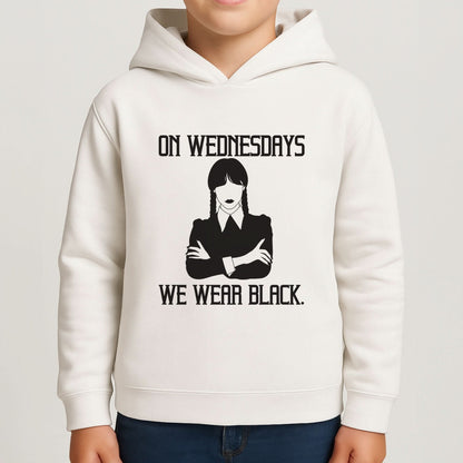 On Wednesdays We Wear Black Boys Hoodie