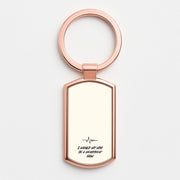 I Would Hit Him In A Heartbeat Now Luxury Keyring 4