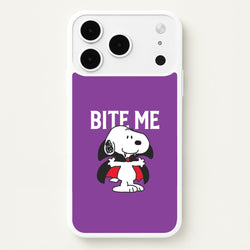 Bite Me Cartoon Beagle iPhone 17 Pro Max Case