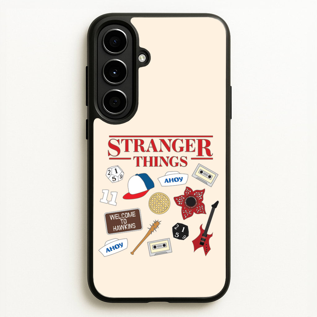 Stranger Things Cartoon Icons Galaxy A56 Case