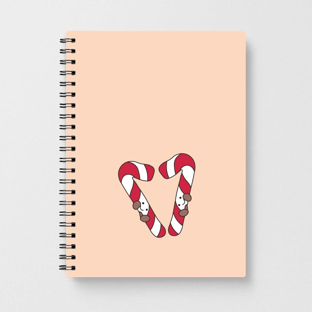 Christmas Candycane Plushies Notebook