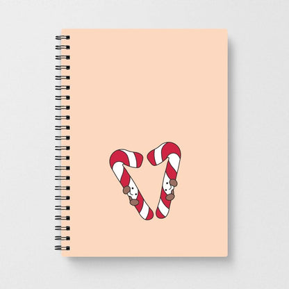 Christmas Candycane Plushies Notebook