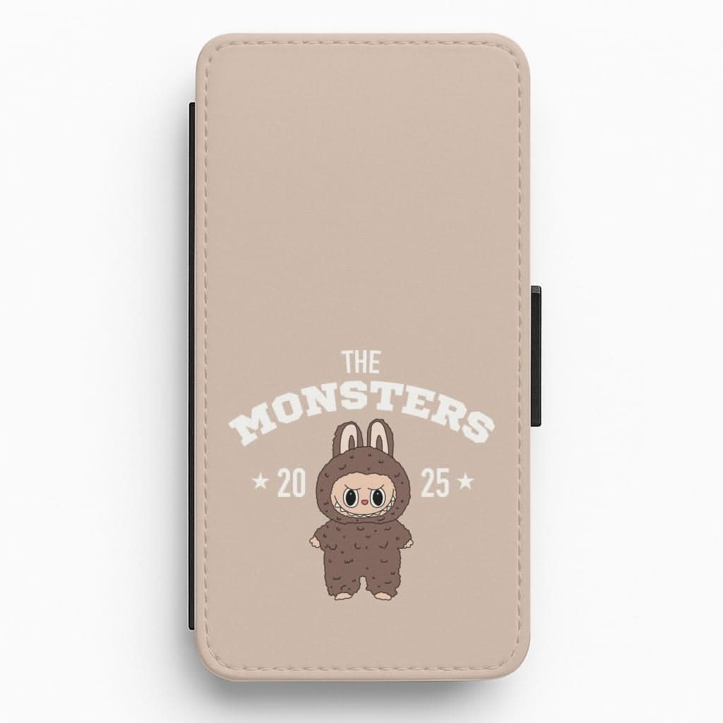 Cute Monster 2025 Biege Flip / Wallet Phone Case
