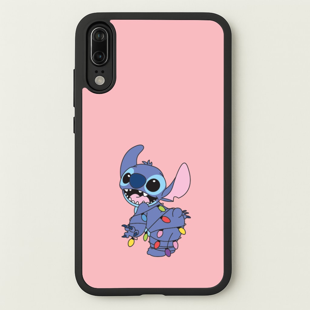 Cute Blue Alien Fairylights Huawei P20 Case
