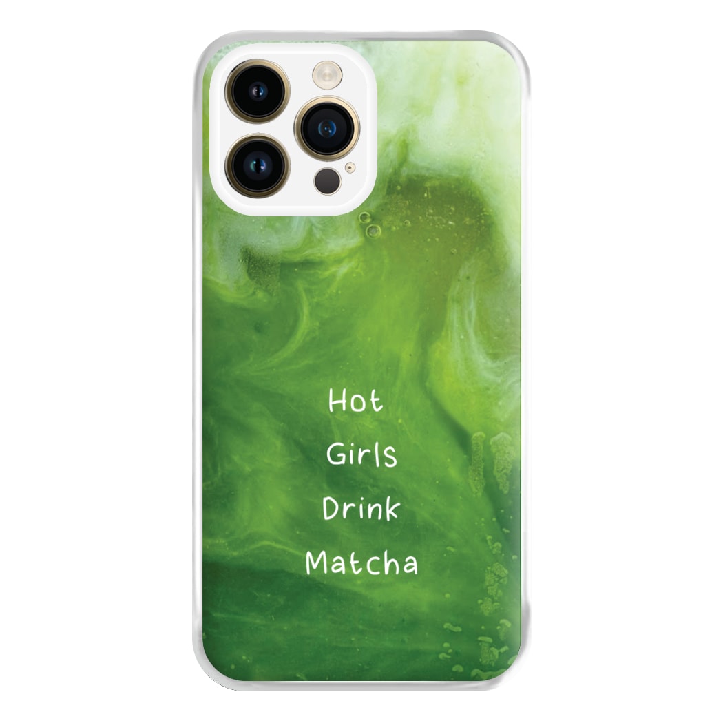 Hot Girls Drink Matcha iPhone 15 Pro Case