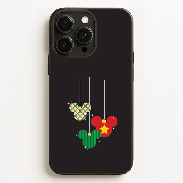 Cartoon Mouse Hanging Baubles iPhone 12 Pro Max Case