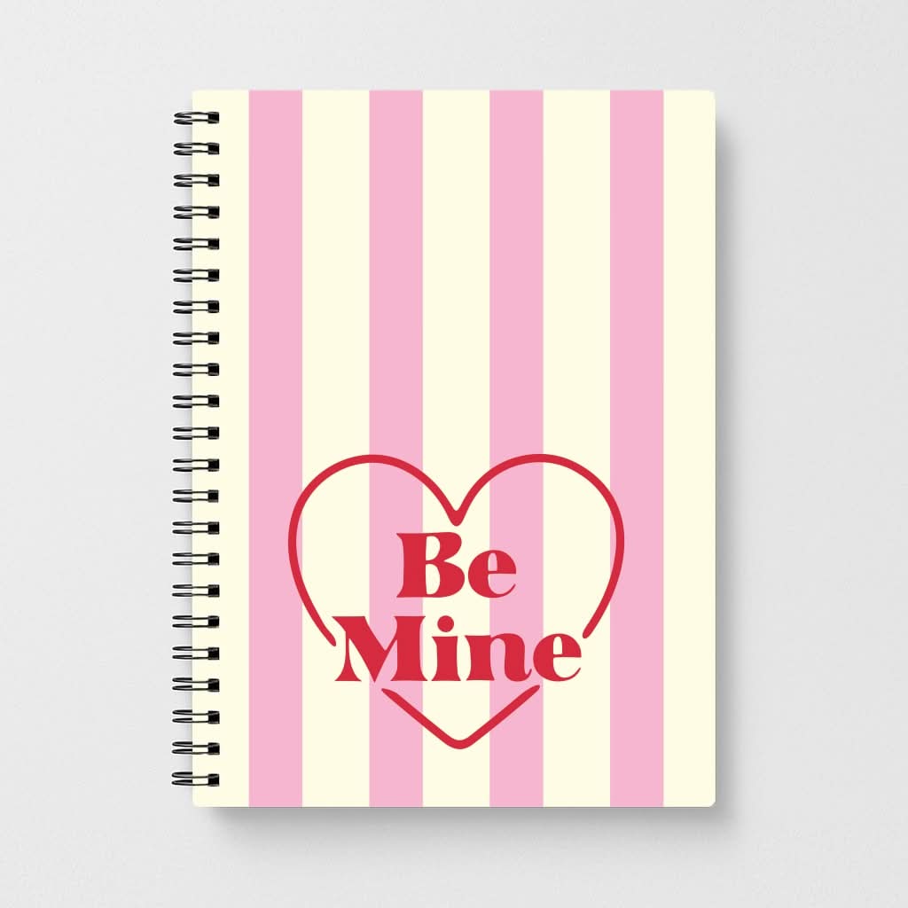 Be Mine Stripey Notebook