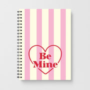 Be Mine Stripey Notebook 1