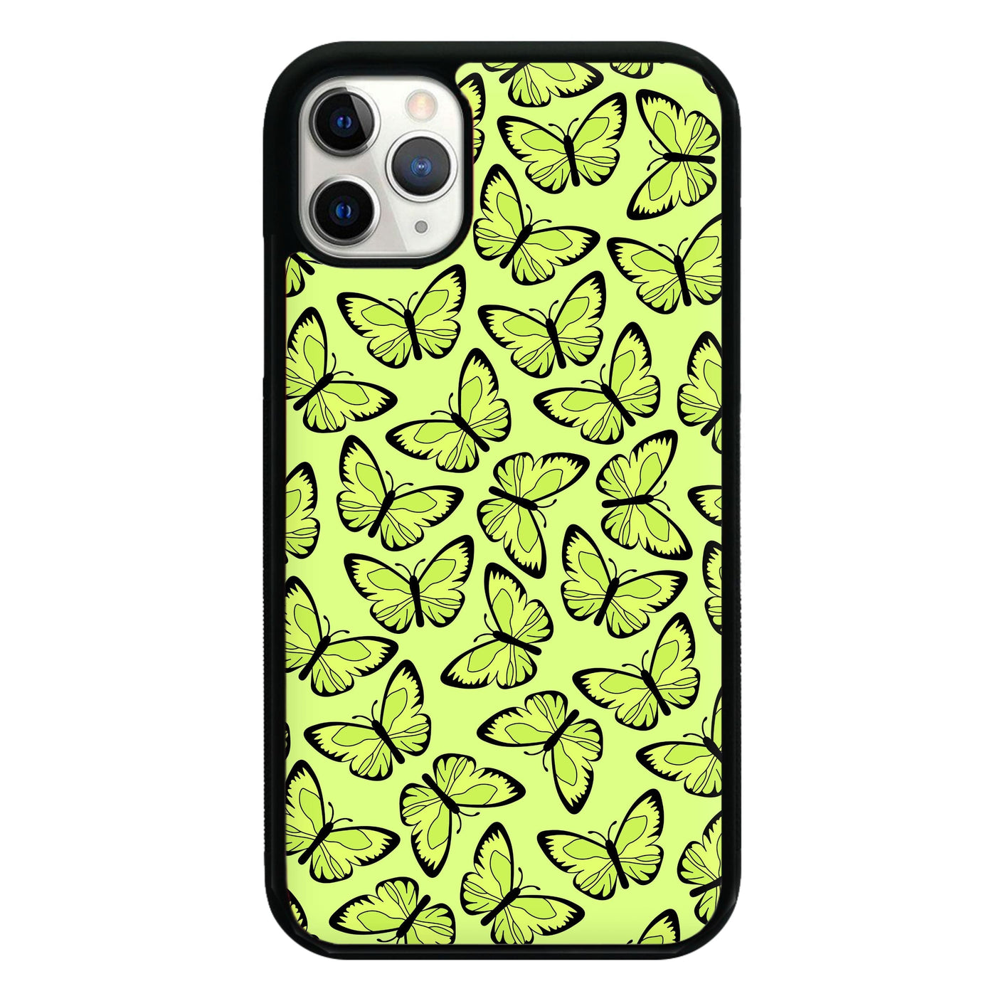 Yellow And Black Butterfly - Butterfly Patterns Phone Case
