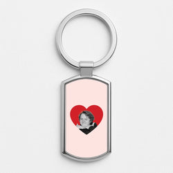 Love Lewis Silver Metal Keyring