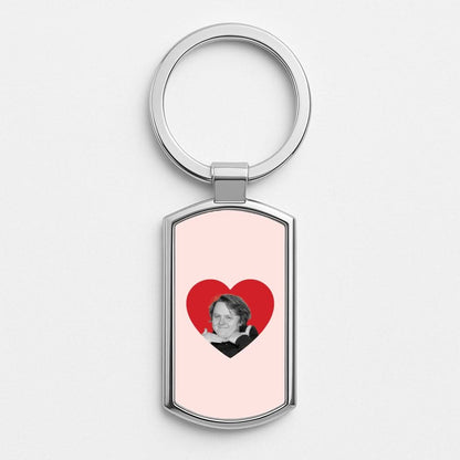 Love Lewis Silver Metal Keyring
