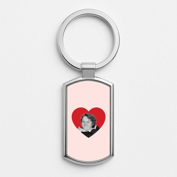 Love Lewis Silver Metal Keyring