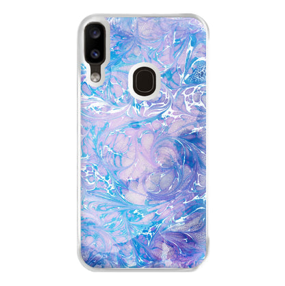 Sea Blue Swirly Marble Phone Case