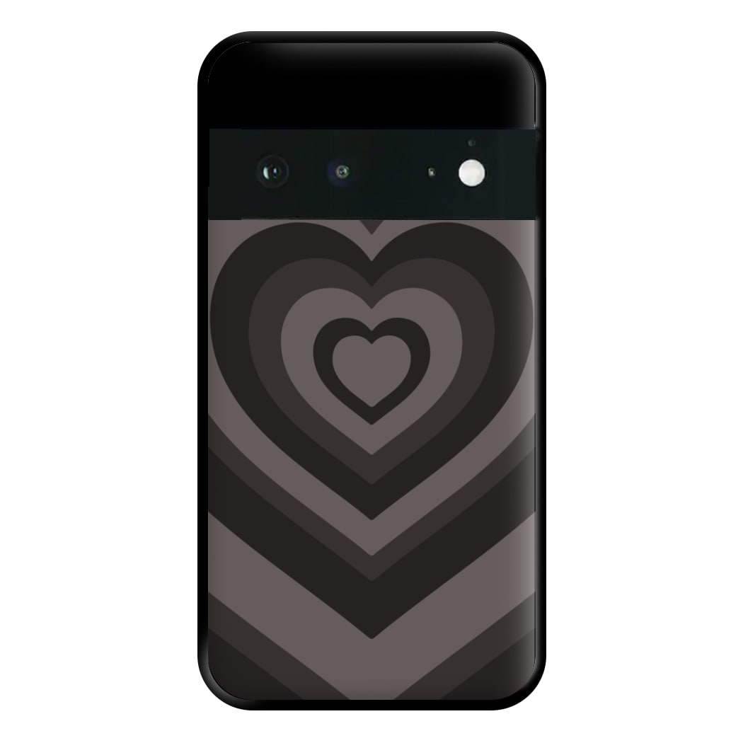 Abstract Black Heart Google Pixel 6a Case