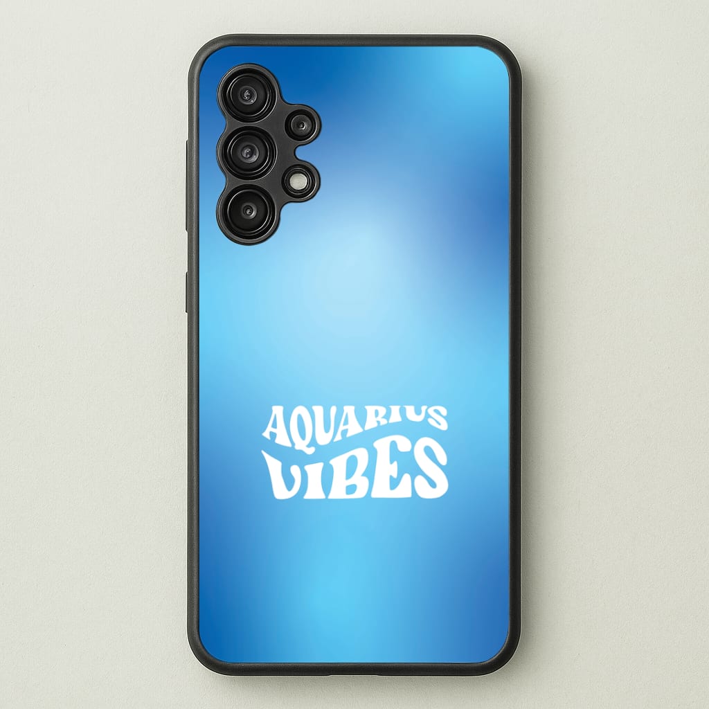 Aquarius Vibes Gradient Zodiac Galaxy A13 Case