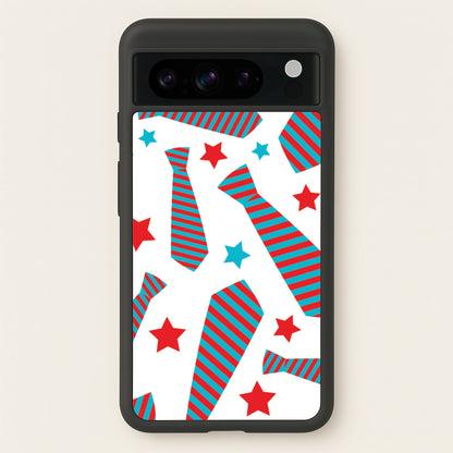 Tie And Stars Pattern Google Pixel 8 Pro Case