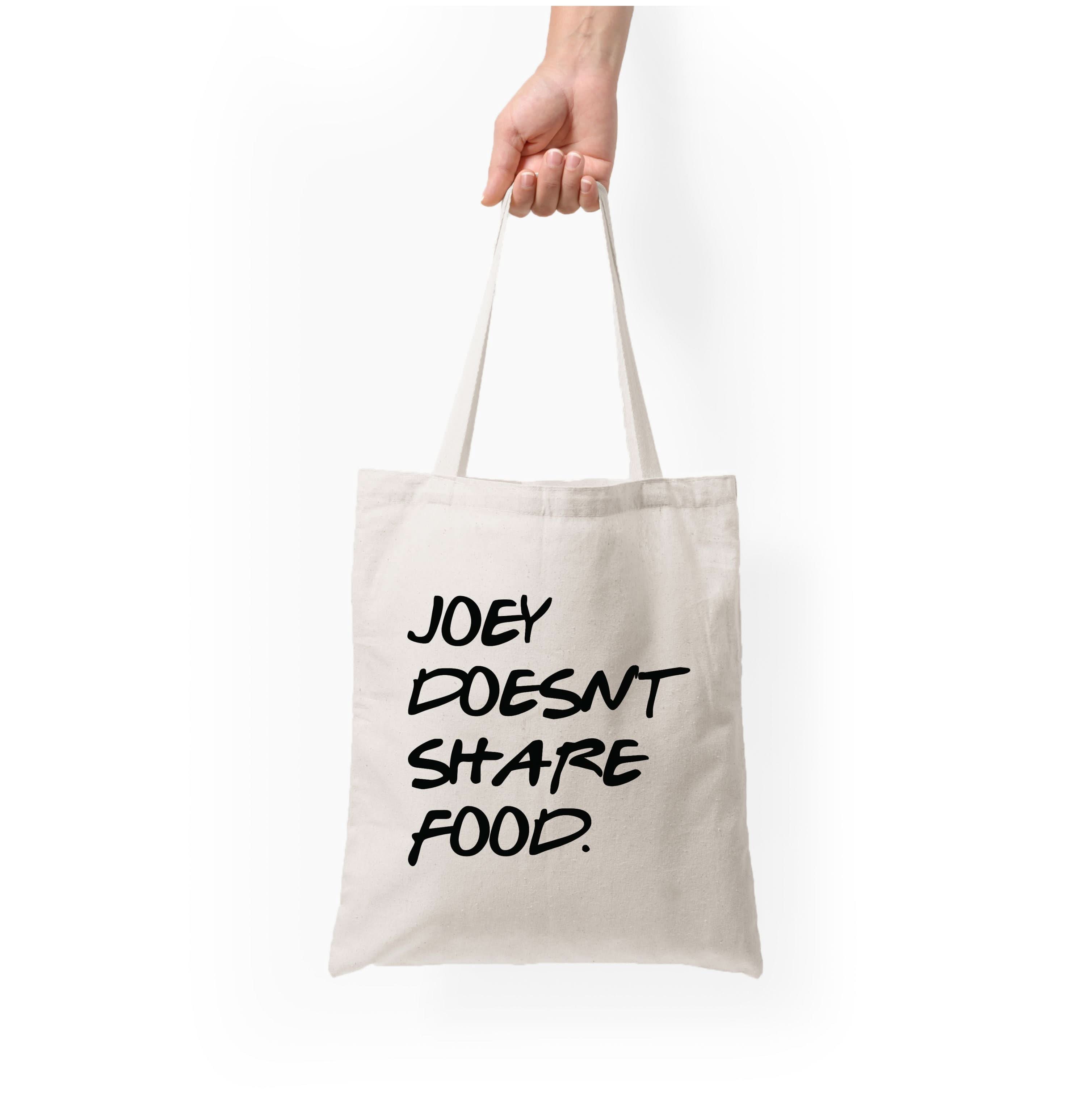 Joey Doesn't Share Food, Black Tote Bag