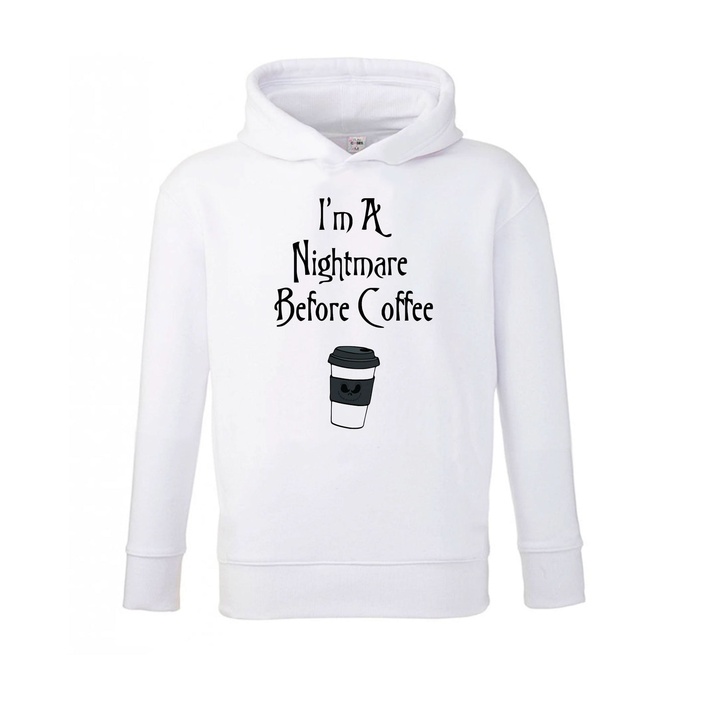 I'm A Nightmare Before Coffee Kids Hoodie