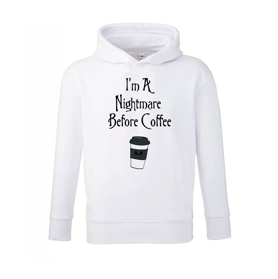 I'm A Nightmare Before Coffee Kids Hoodie