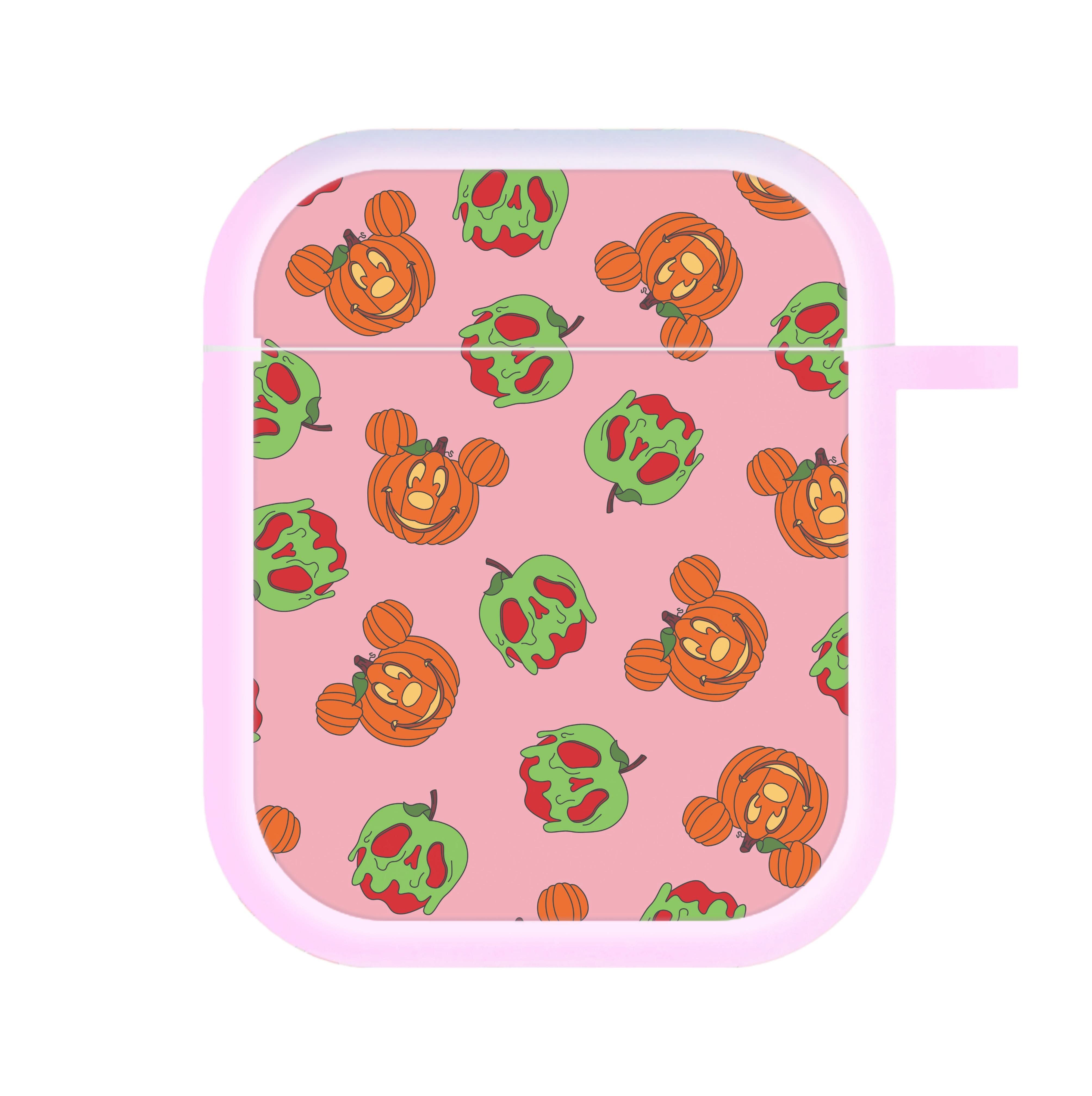 Pumpkin Mouse And Poison Apple Pattern AirPods Case
