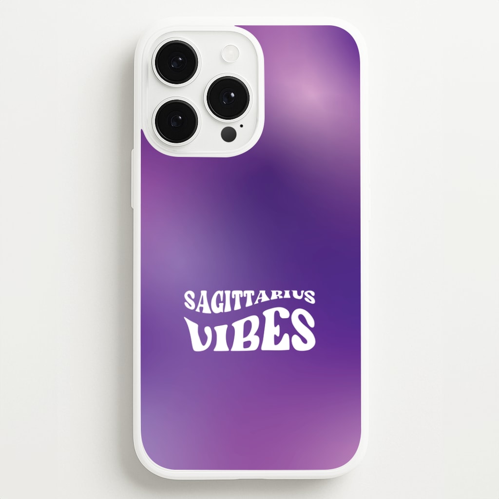 Sagittarius Vibes Gradient Zodiac iPhone 13 Pro Case