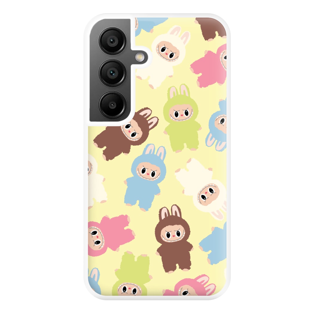 Colourful Little Monsters Pattern Galaxy A55 Case