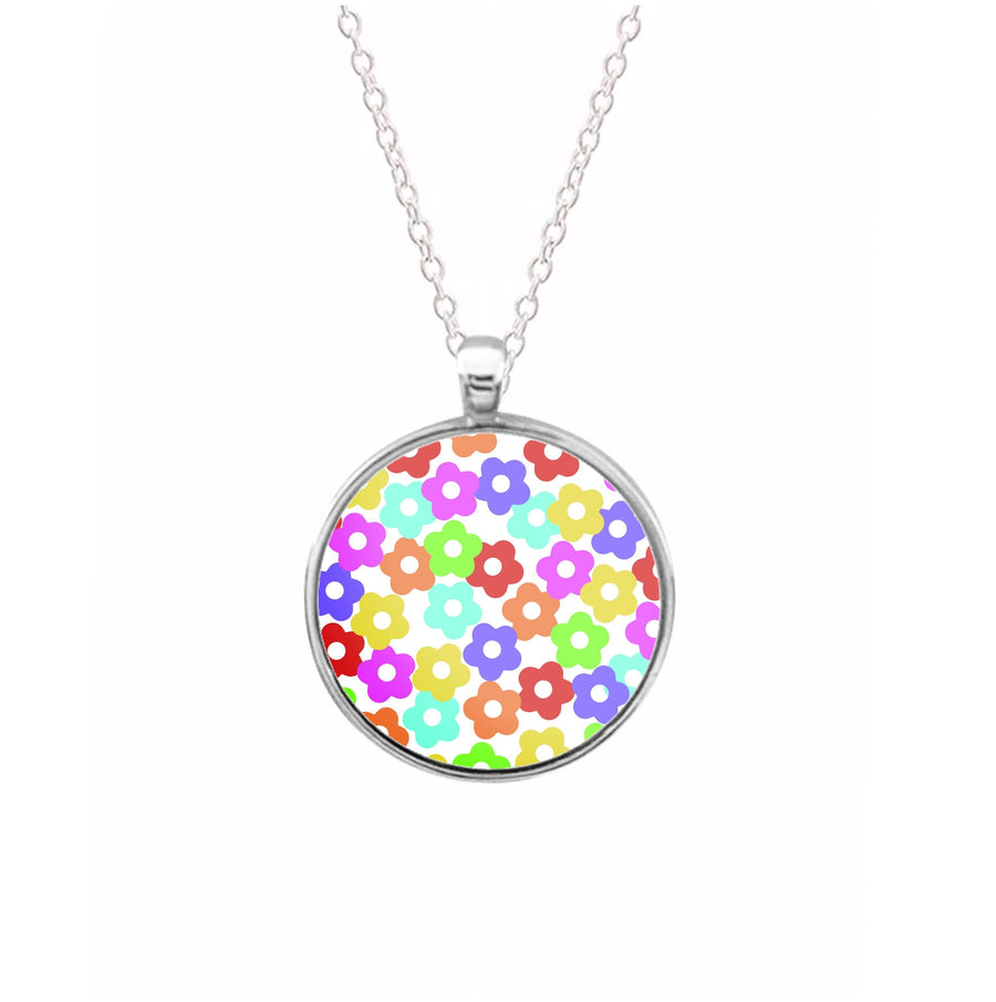 Rainbow Flowers Necklace