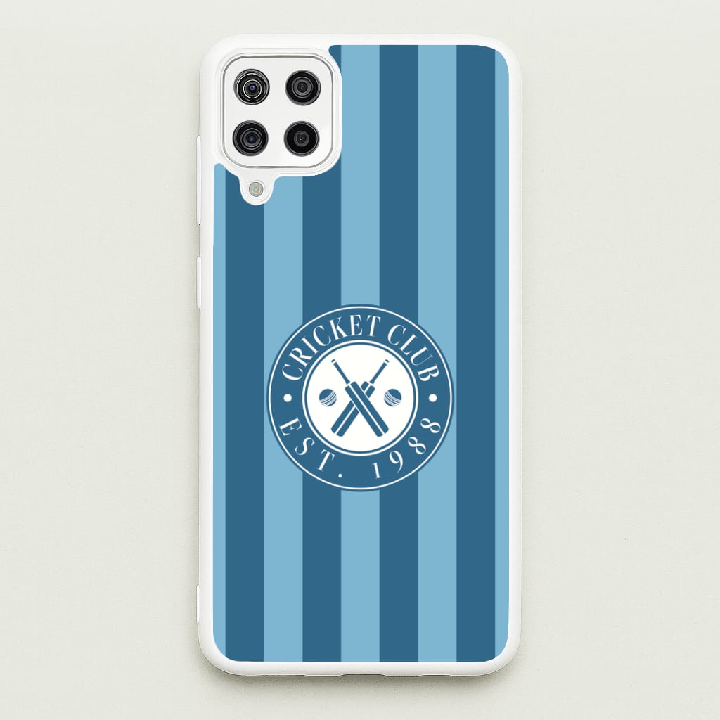 Stripey Cricket Badge Galaxy A12 Case