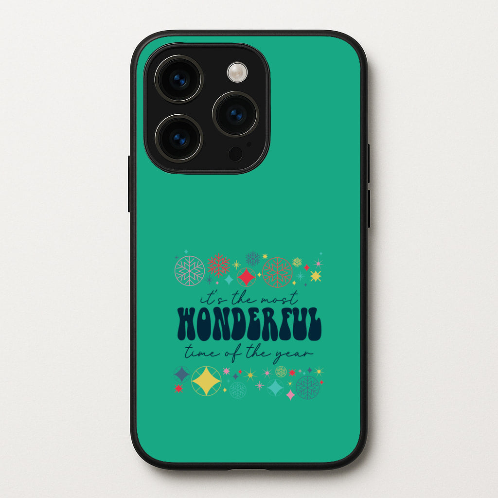 The Most Wonderful Time Of The Year Geometric iPhone 14 Pro Case