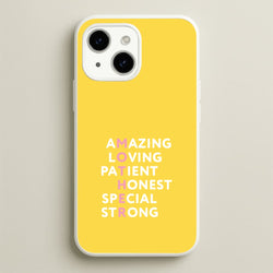 Mother Anagram iPhone 15 Plus Case