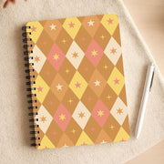 Retro Christmas Argyle Pattern Notebook 3