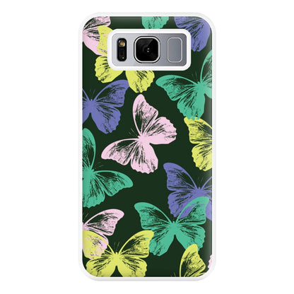Colourful Butterfly Stamps Pattern Galaxy S8 Case