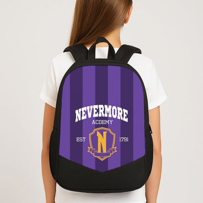 Addams Academy Purple School Bag