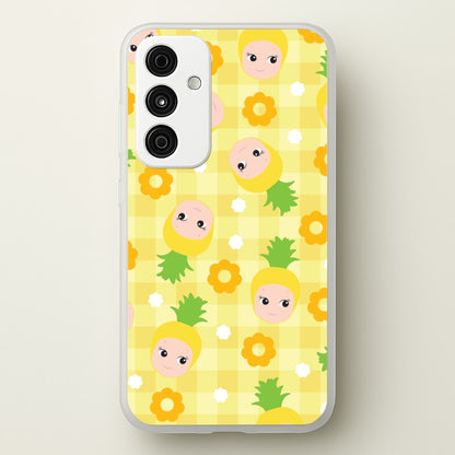 Pineapple Angel Pattern Galaxy A55 Case