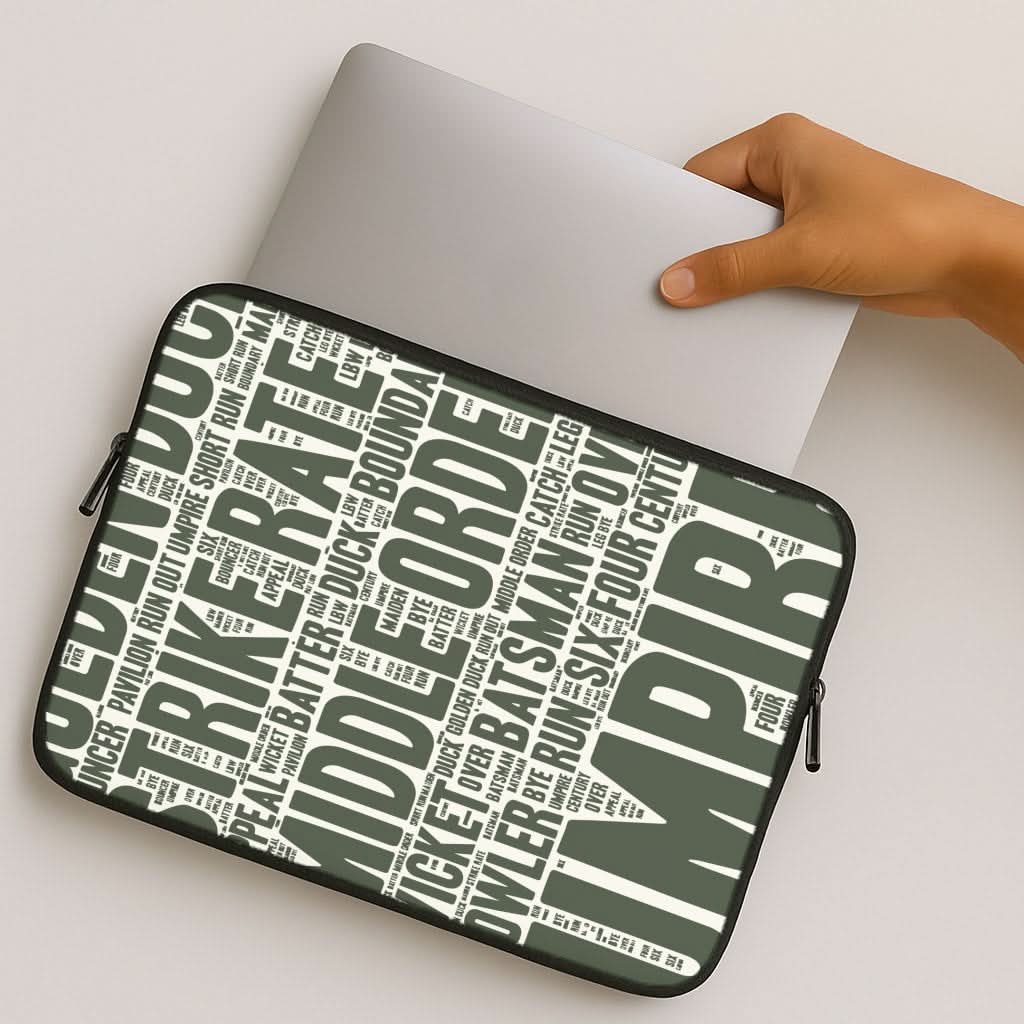 Cricket Wordscape MacBook Cover