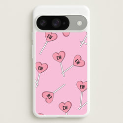 Ew Love Heart Lolipops Pattern Google Pixel 10 / 10 Pro Case