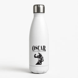 Oscar Orange And Black White Water Bottle