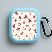 Valentines Doodles AirPods Case 3