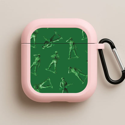 Toy Army Soldier Pattern Pink AirPods Case