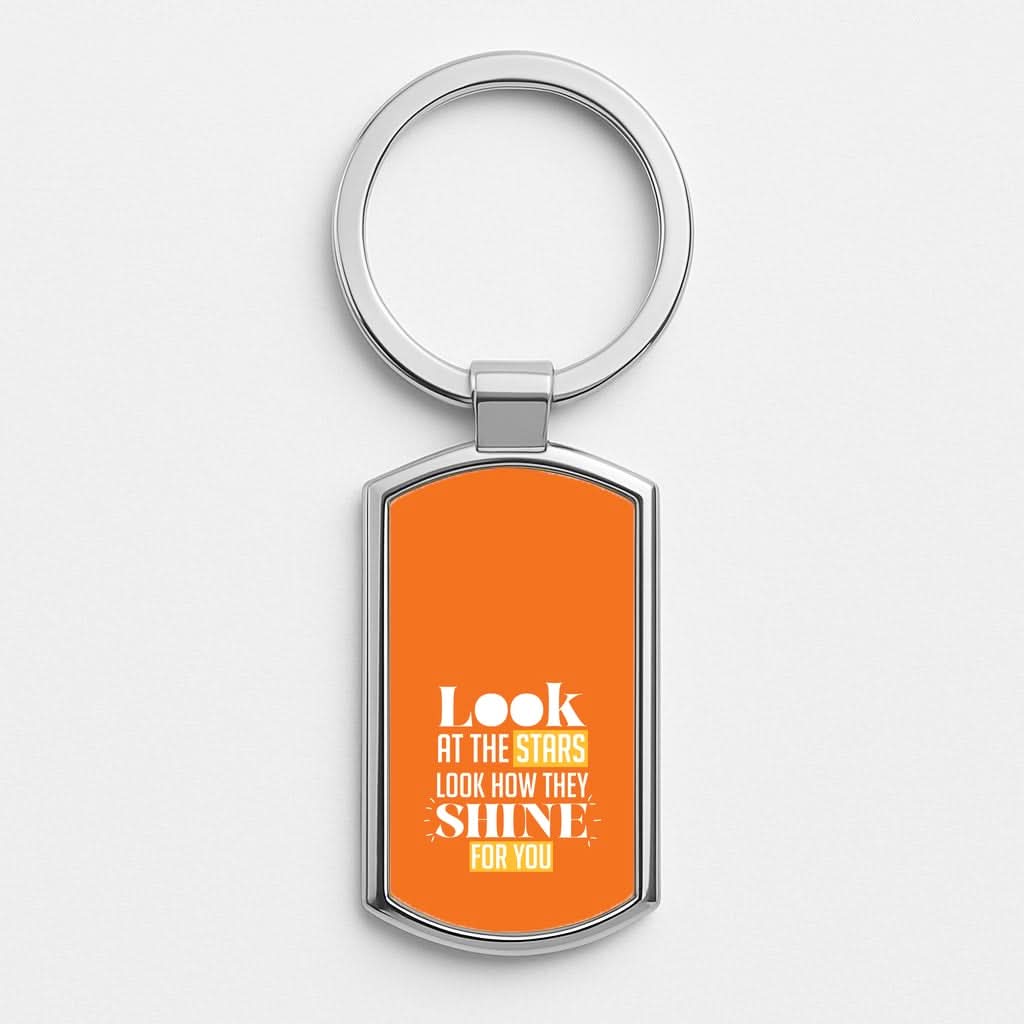 Look At The Stars Luxury Keyring