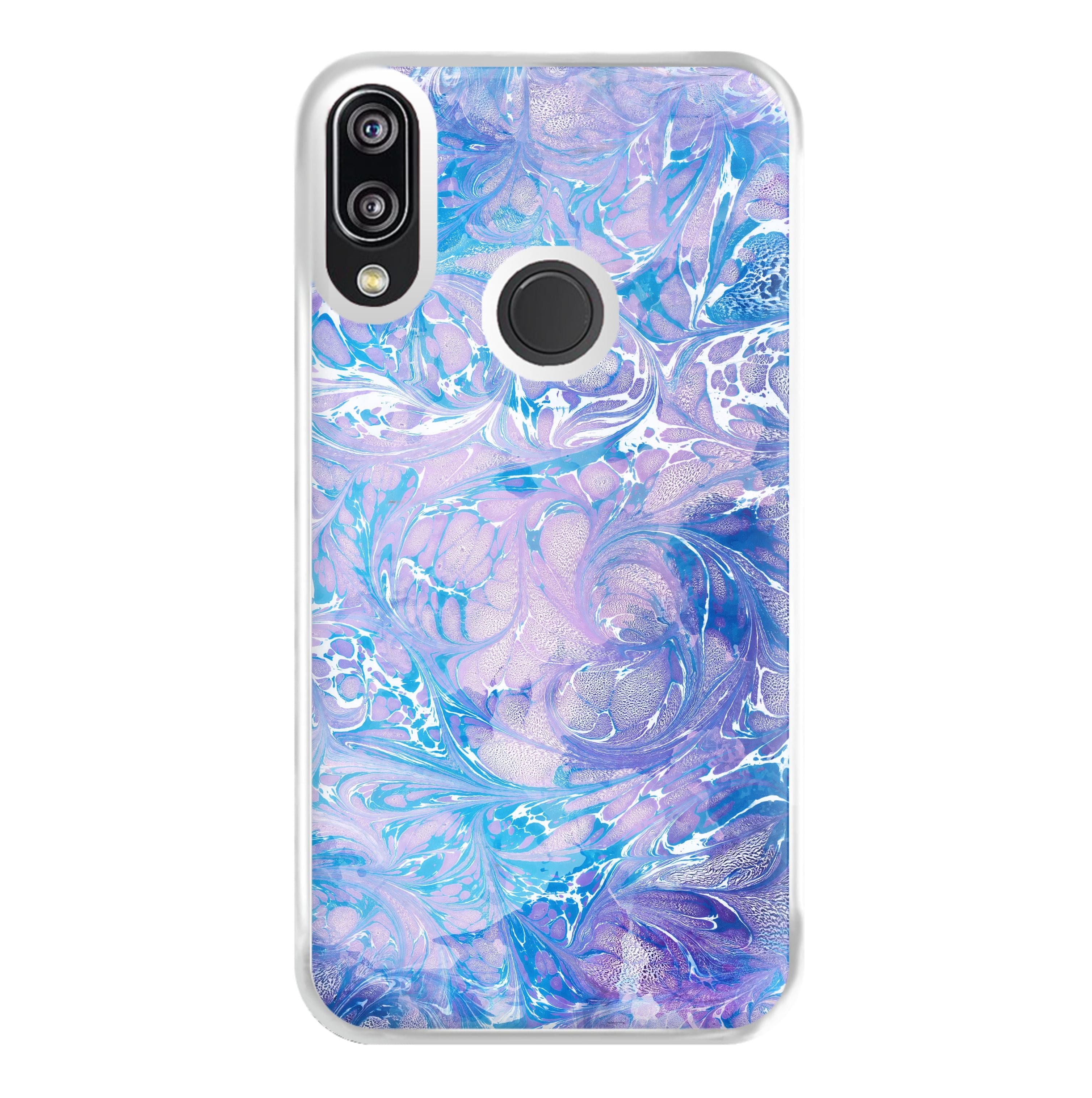 Sea Blue Swirly Marble Phone Case