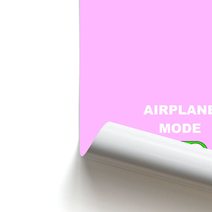 Airplane Mode On - Travel Poster