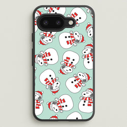 Cartoon Beagle Snowman Pattern Google Pixel 9a Case