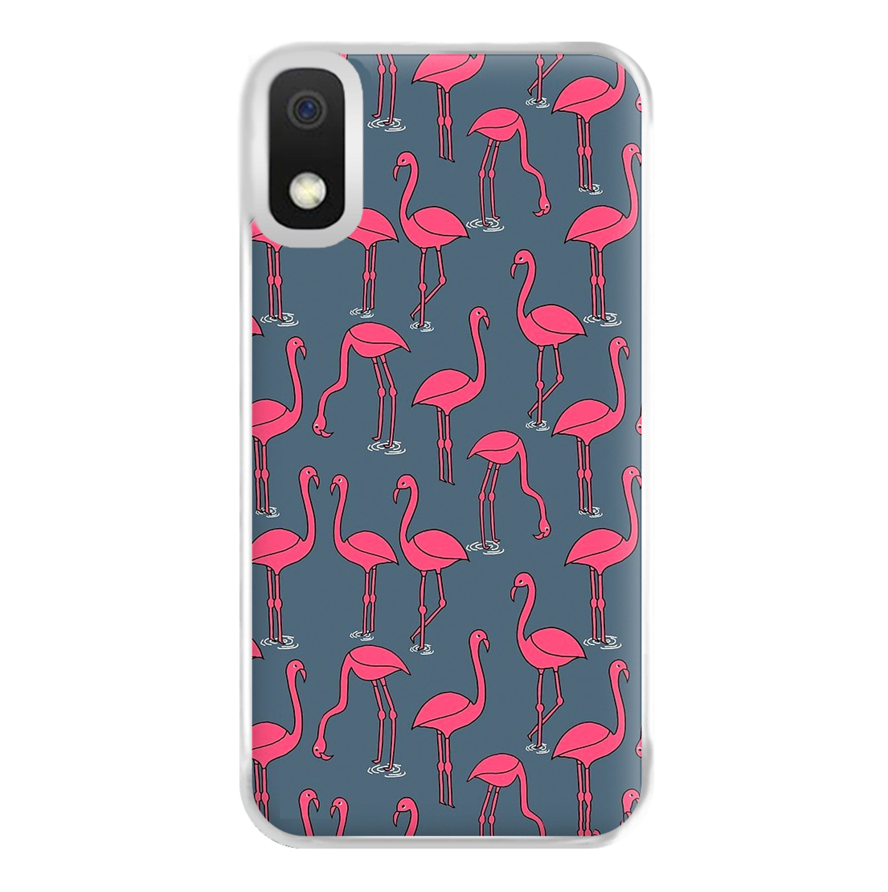 Basic Pink Flamingo Pattern Phone Case