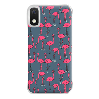 Basic Pink Flamingo Pattern Phone Case