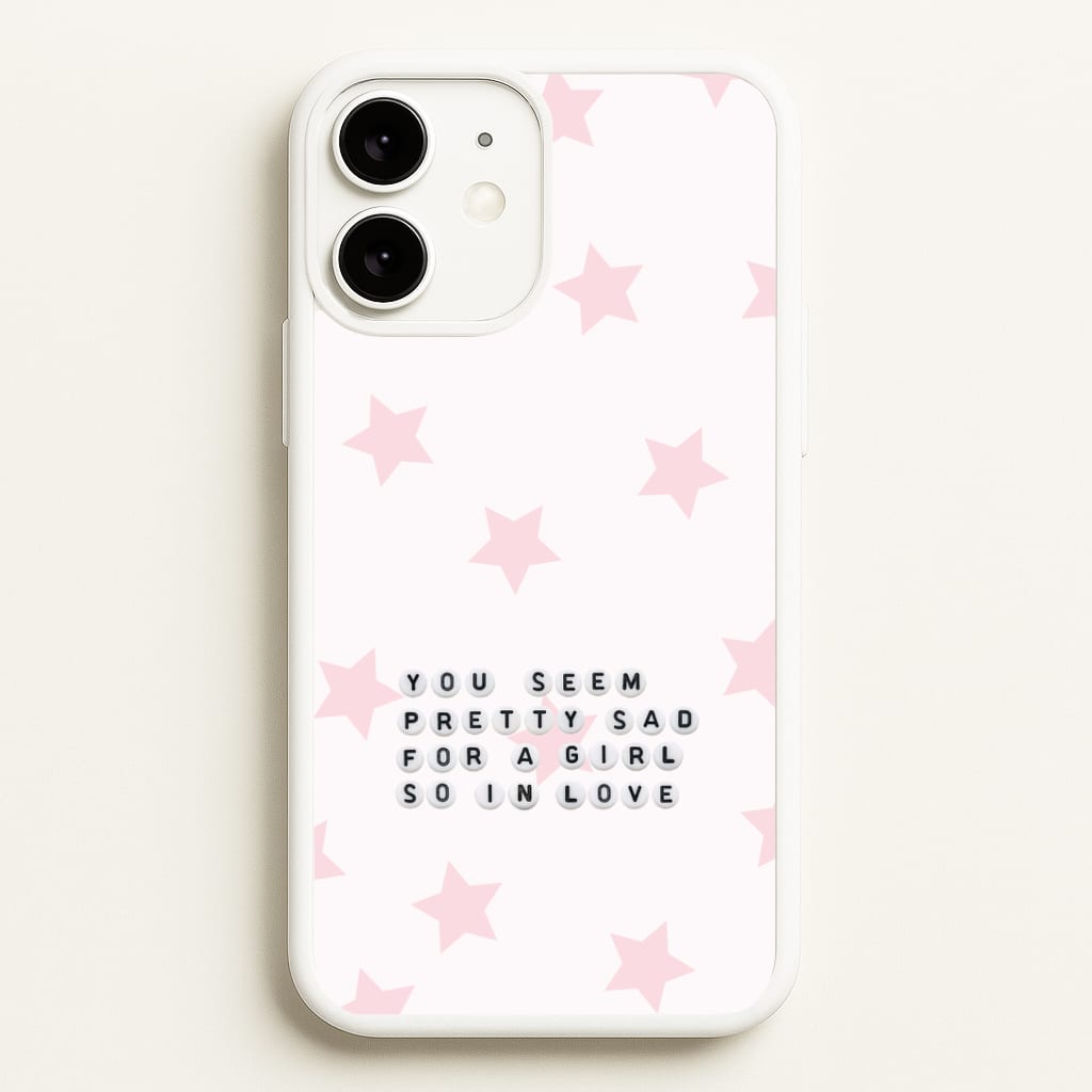 Pretty Sad Letter Beads iPhone 11 Case
