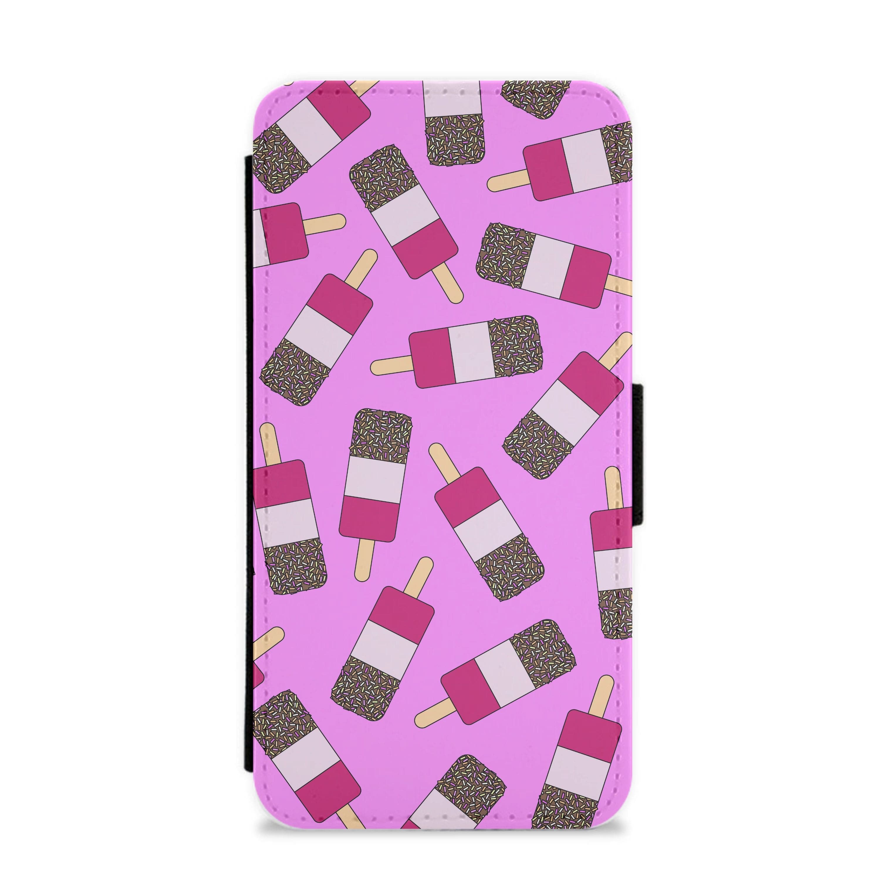 Fab - Ice Cream Patterns Flip / Wallet Phone Case