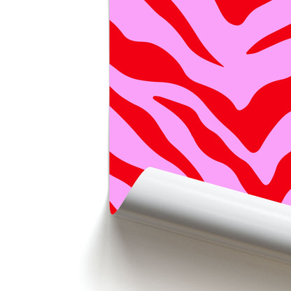 Pink Zebra - Animal Patterns Poster