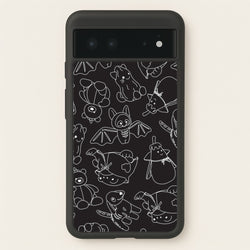 Halloween Plushies Pattern II - Halloween Google Pixel 6 Case