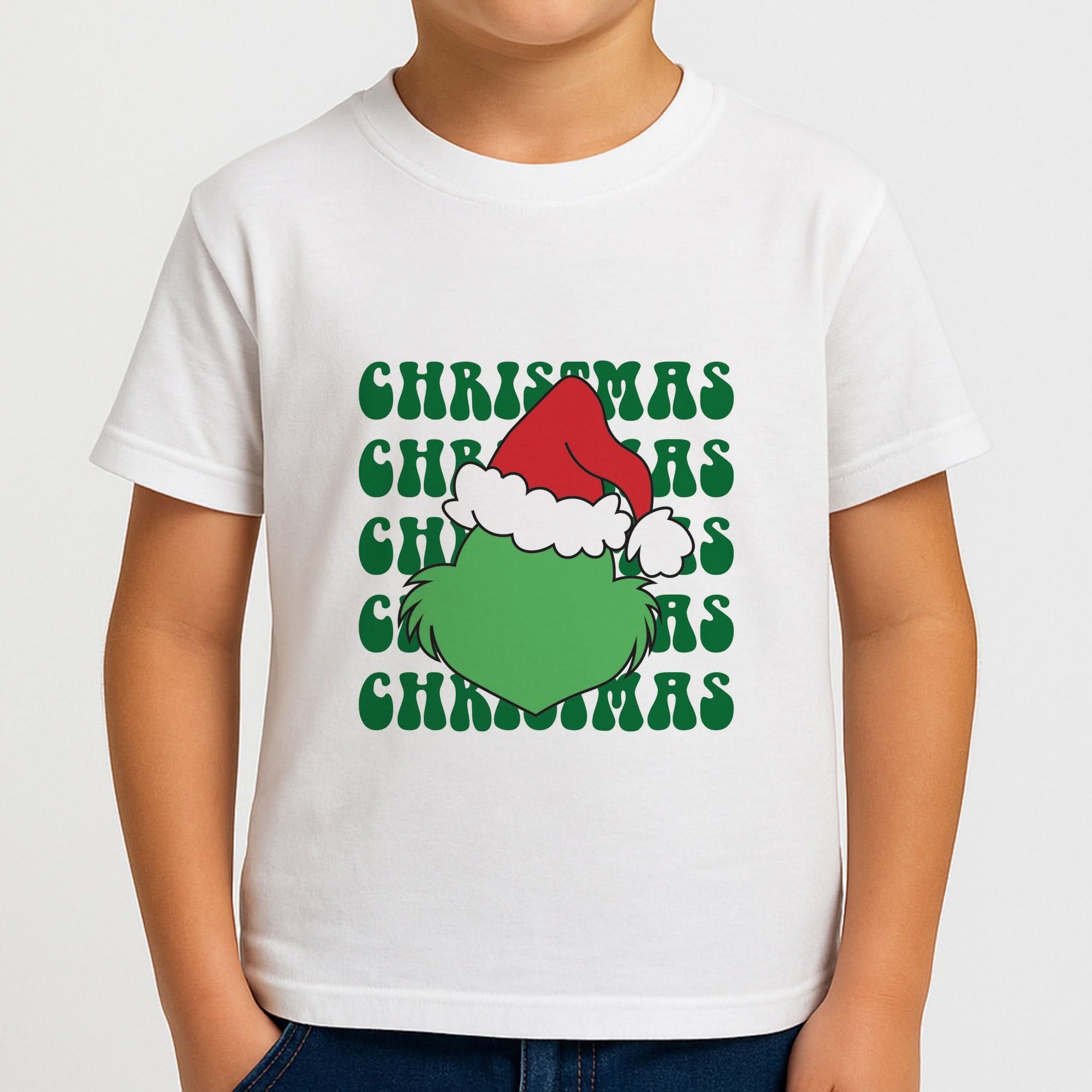 Green Creature Christmas Boys T-Shirt